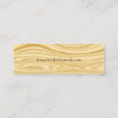 Elegant Wood 3 Mini Visitekaartje (Achterkant)