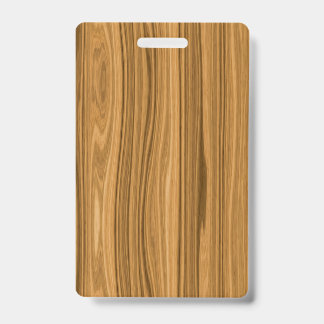 Elegant Wood Badge