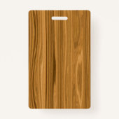 Elegant Wood Badge (Achterkant)