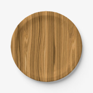 Elegant Wood Papieren Bordje