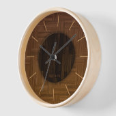 Elegant Wood Wall Clock (Hoek)