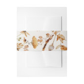 Elegant Woodland Herfst bloemenbruiloft Uitnodigingen Wikkel (Voorkant Voorbeeld)