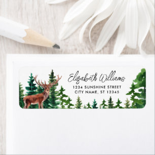 Elegant Woodland Herten retour adres label