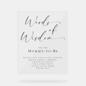 Elegant Words of Wisdom Baby Shower Guest Book (Recto)