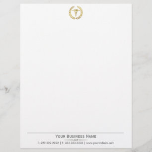 Elegant Wreater Gold Caduceus Medical Letterhead Briefhoofd Ontwerp