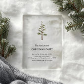 Elegant Wreath Christmas Party Acrylic Invitation Acryl Uitnodigingen