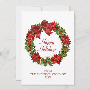 Elegant Wreath Company Prettig Kerstfeest Feestdagenkaart
