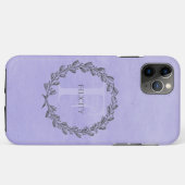 Elegant Wreath Monogram | PAARS Case-Mate iPhone Case (Achterkant (horizontaal))