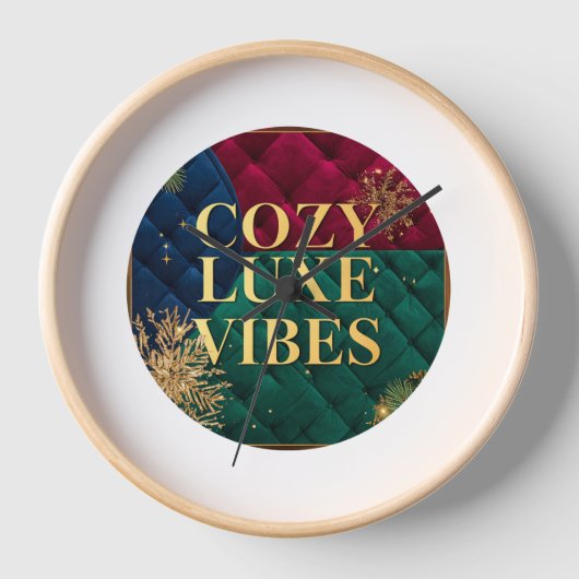 Elegant Wrist Watch with "Cozy Luxe Vibes" Design (Voorkant)