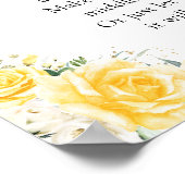 Elegant Yellow Baby Shower Poster (Coin)