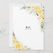 Elegant Yellow Bridal Shower Invitation (Dos)
