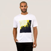 Elegant Yellow Floral Damask T-shirt (Voorkant volledig)
