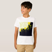 Elegant Yellow Floral Damask T-shirt (Voorkant volledig)