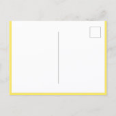 Elegant Yellow Flowers Botanical Postcard Briefkaart (Achterkant)