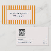 Elegant Yellow Old Money Visitekaartje (Voorkant / Achterkant)