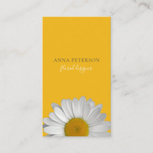 Elegant Yellow Oranje Daisy Flower Visitekaartje