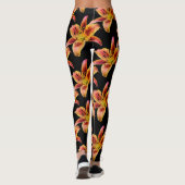 Elegant Yellow Pink Daylilies Leggings (Achterkant)