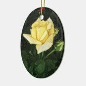 Elegant Yellow Rose 1 Keramisch Ornament (Links)