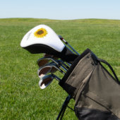 Elegant Yellow Sunflower Gepersonaliseerd Golfheadcover (Insitu)