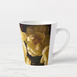 Elegant Yellow Tulips Floral Latte Mok