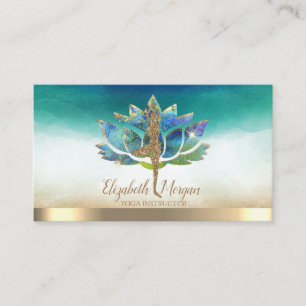 Elegant Yoga Glitter Girl, Blue Lotus Visitekaartje