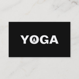 Elegant Yoga Instructor Visitekaartje