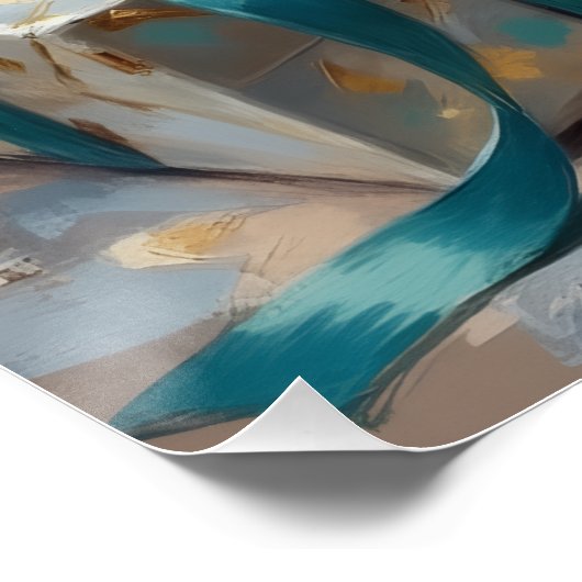 Elegant Yorkshire Terrier Dog Holiday Gift Stack Perfect Poster (Hoek)