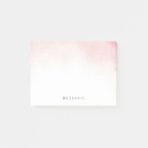 Elegant Zacht Roze Waterverf Was Post-it® Notes