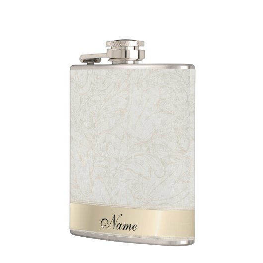 Elegant  zachte, bloemige heupfles (Links)