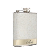 Elegant  zachte, bloemige heupfles (Rechts)