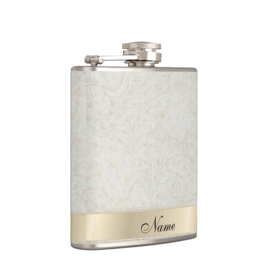 Elegant  zachte, bloemige heupfles (Rechts)