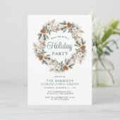 Elegant zakelijk kerstfeest kaart (Staand voorkant)