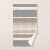 Elegant zandstrand gestreept patroon bad handdoek (Handdoek)