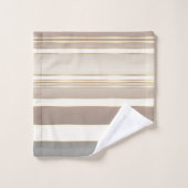 Elegant zandstrand gestreept patroon bad handdoek (Wasdoekje)