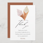 Elegant ze is geschept op Vrijgezellenfeest Bedankkaart (Voorkant / Achterkant)