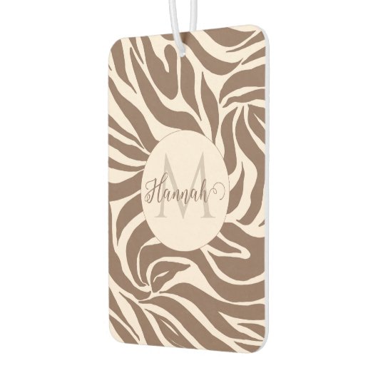 Elegant Zebra mocha patroon Luchtverfrisser (Links)