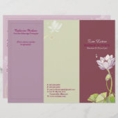 Elegant Zen Lotus Tri Fold Business Brochures (Voorkant / Achterkant)