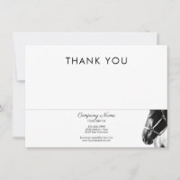 Elegant zijpaard hoofd BW Bedankt Business