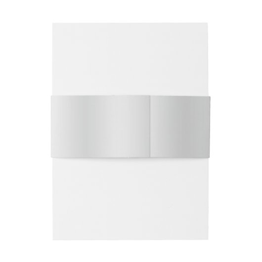 Elegant Zilver Bloei Bruiloft Uitnodiging Band Uitnodigingen Wikkel (Achterkant Voorbeeld)