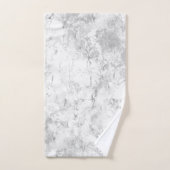 Elegant zilver marmer bad handdoek (Handdoek)