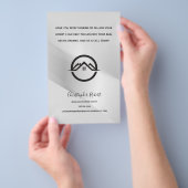 Elegant Zilver Vastgoed Flyer (Hand)