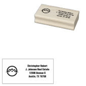 Elegant Zilver Vastgoed Rubberstempel (Gestempeld)