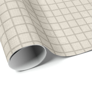 Elegant Zilveren Grid Premium Mat Wrapping Papier
