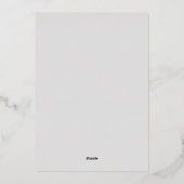 Elegant Zilveren Script Grijze bruiloft Folie Uitnodiging (Achterkant)