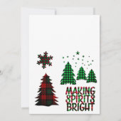 Elegant zoete kerstuitnodiging kaart (Achterkant)