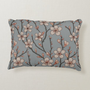 Elegant Zoete Roze Bloesem Kersen Patroon Accent Kussen