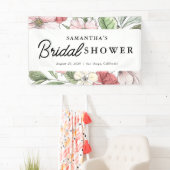 Elegant zomerbloemen Vrijgezellenfeest Spandoek (Insitu)