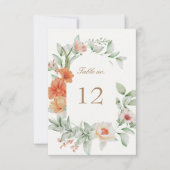 elegant zomerbloemnummer RSVP kaartje (Voorkant)