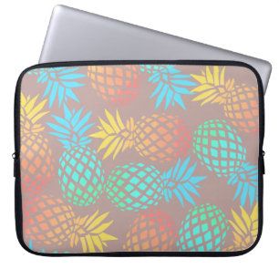 elegant zomers tropisch kleurrijk anananasseipatro laptop sleeve