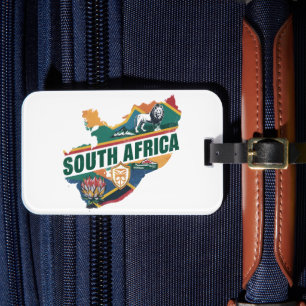 Elegant Zuid-Afrika Travel Souvenir Bagagelabel